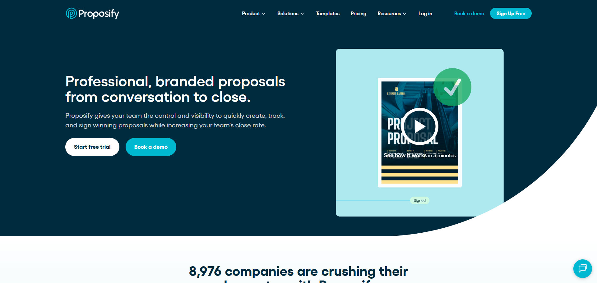 proposify, multiple project views